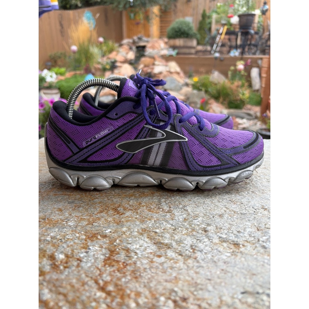 Brooks PureFlow 2 Womens Running Shoes Purple Silver 1201011B504 Size 9